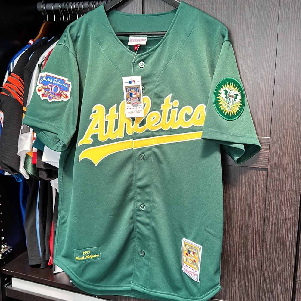 Mark McGwire Oakland Athletics Mitchell & Ness 1997 Cooperstown Authentic Jersey